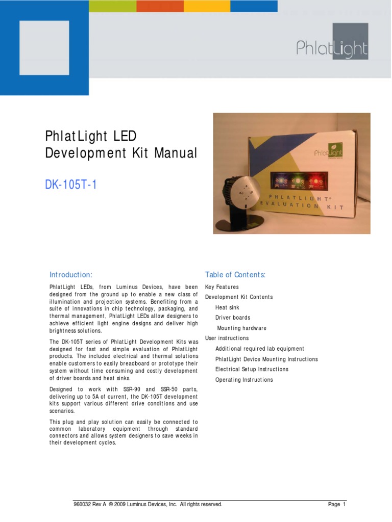 960032 Rev a Assembly Manual Dk 105t | Electricity | Electronic Engineering