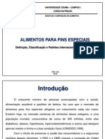 Alimentos Especiais para Dietas e Saúde