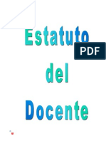 Estatuto Del Docente