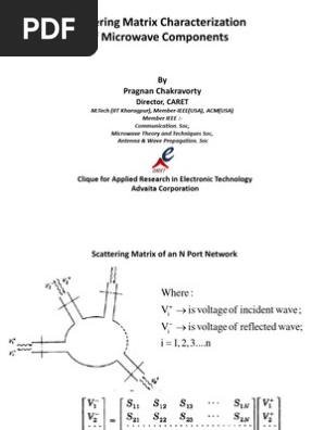 Scattering Matrix Characterization of Microwave Components | PDF