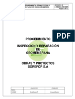 Procedimiento de Inspeccion y Reparacion de Geomebrana