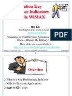 Application Key Performance Indicators For Mobile Wimax: Washington University in Saint Louis