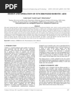 Design and Operation of Synchronized Robotic Arm