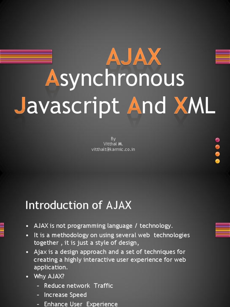 Ajax | PDF | Ajax (Programming) | Web Page