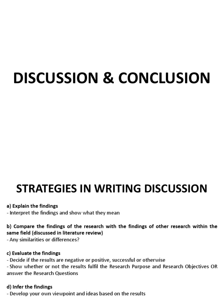 sample of discussion part of research paper