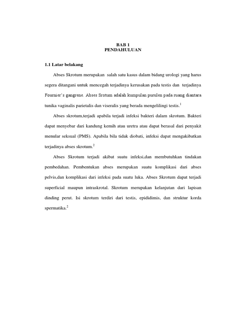ABSES SKROTUM