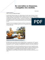 Após Trabalho Com Índios No Amazonas