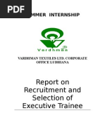Download Recruitmenmt of Executive Trainee by Sandeep Koul SN19209927 doc pdf