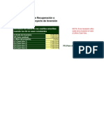 Excel Calculo Plazo de Recuperacion o Pay Back