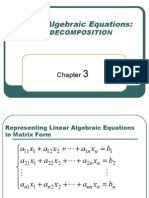 Linear Algebraic Equations:: Lu Decomposition