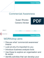 Commercial Awareness: Susan Rhodes Careers Adviser