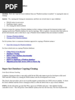 Download How to clone a Windows database by SHAHID FAROOQ SN19211579 doc pdf