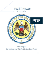 Mississippi Corrections and Criminal Justice Task Force - Final Report