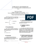 Uso de Subrutinas, Transmisión de Parámetros y Compilación Condicional en C++