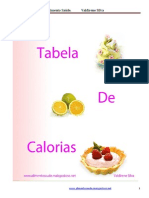 Livro Tabela de Calorias