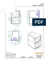 Caixa de alto-falantes trapezoidal