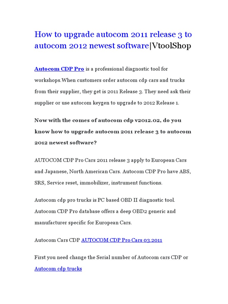 Autocom CDP+ Delphi 2014.Release 1 Update Full