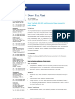 Direct Tax Alert: Direct Tax Code Bill, 2009 and Discussion Paper Released For Public Debate