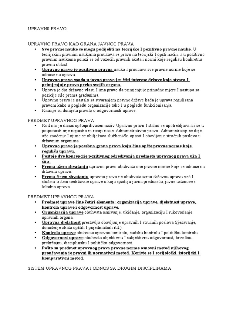 Upravn0 Pravo | PDF