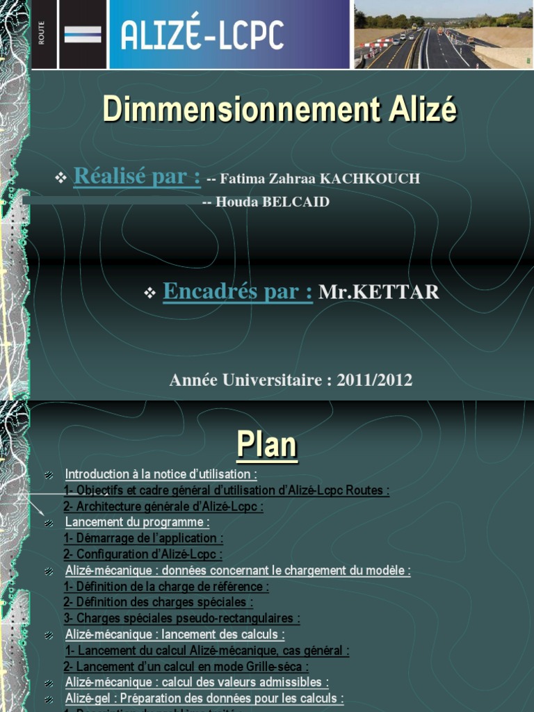 Dimensionnement avec Alizé-Lcpc | PDF | Fatigue (matériau) | Glace