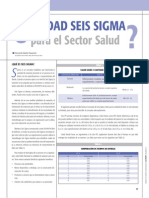 Calidad 6sigma Sector Salud