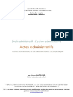 Droit Administratif - Action Administrative - Notions D'acte Administratif