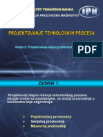 Projektovanje Idejnog Tehnološkog Procesa