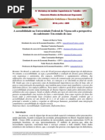 A ACESSIBILIDADE NA UNIVERSIDADE FEDERAL DE VIÇOSA SOB A PERSPECTIVA