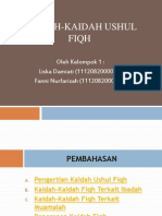 Kaidah-Kaidah Ushul Fiqh dan Penerapannya dalam Ibadah dan Muamalah