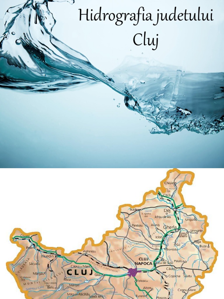 harta hidrografica a judetului cluj Hidrografia Judetului Cluj