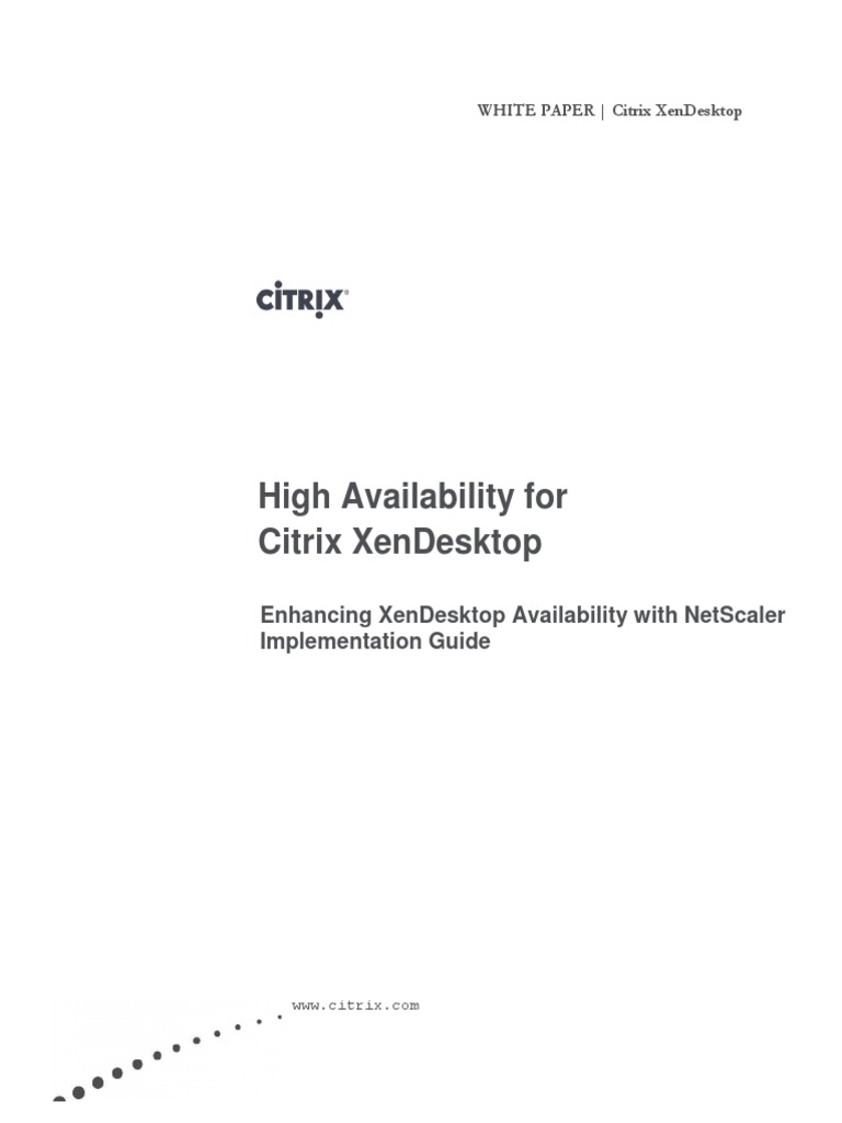 XD - High Availability - Implementation Guide v2-2 | PDF | Load ...