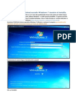 02) Creare Delle Partizioni Usando Windows 7 Mentre Si Installa