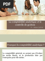 La comptabilité analytique et le contrôle de gestion
