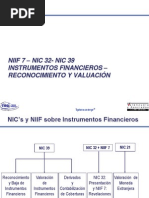 Nic 32 y 39 Ifrs 7 Instrumentos Financieros