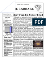 The Cabbage: Body Found in Concord Hall