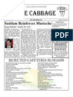 The Cabbage: Saddam Reinforces Mustache