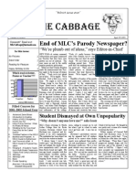 The Cabbage: End of MLC's Parody Newspaper?