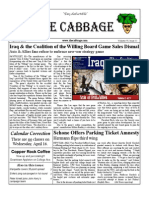 The Cabbage: Iraq & The Coalition of The Willing Board Game Sales Dismal
