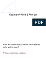 chemistry unit 2 review key