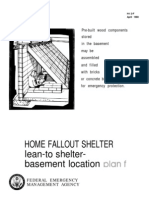 1980 Fema Home Fallout Shelter Home Basements H-12-f 4p
