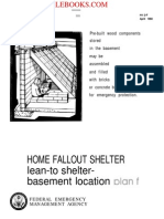 1980 FEMA Fallout Shelter Lean-To Shelter Basement Location Plan F 5p