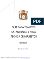 Guia para El Manejo de Catastro y Area Tecnica de Impuestos PDF