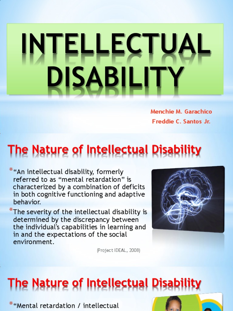 Intellectual Disability PDF Intellectual Disability Low Birth Weight