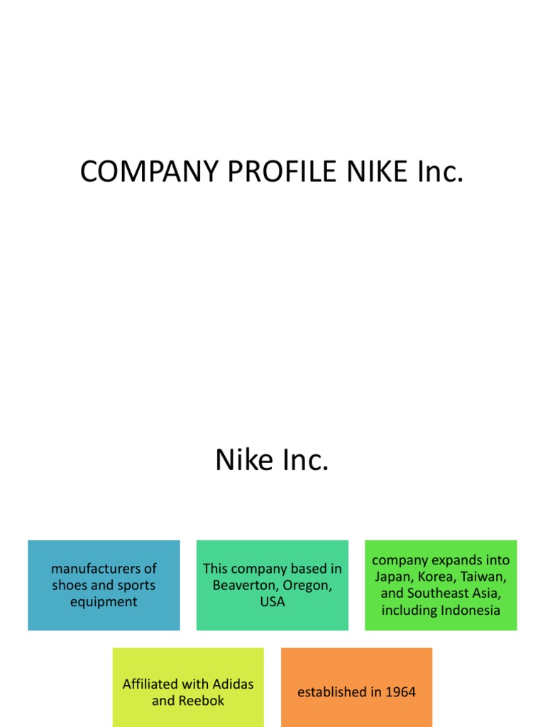 Company Profile Nike Inc PDF