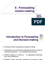 Chapter 8 Forecasting and Decision-Making