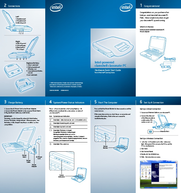 2go Classmate Quick Start | PDF | Wireless Lan | Modem