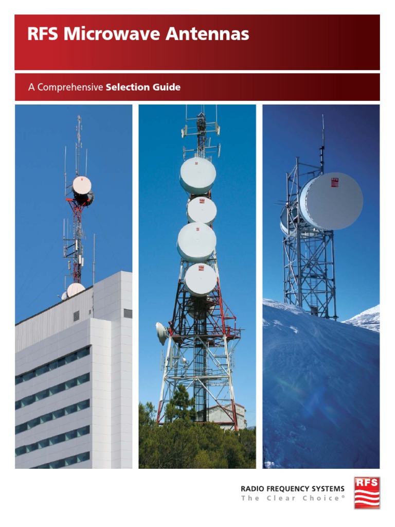 RFS Microwave Antennas Selection Guide | PDF | Radio Frequency | Microwave