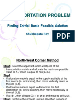 Transportation Problem_finding Initial Basic Feasible Solution