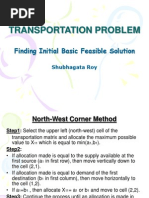 Transportation Problem_finding Initial Basic Feasible Solution