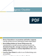 Due Diligence Checklist